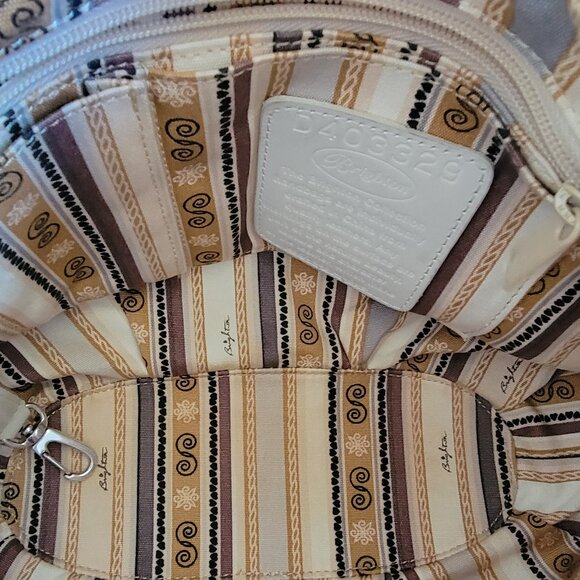 Brighton Masterpiece White Nikki Leather Shoulder Handbag with Hidden Pockets - Picture 6 of 10